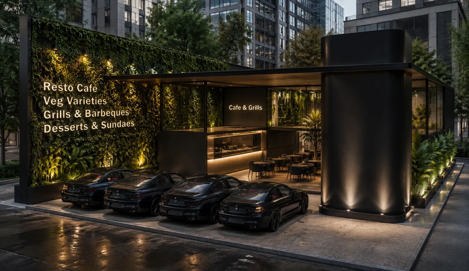 Food Hub Commercial Dining — multi-kiosk dining destination in Kakkanad, Kochi