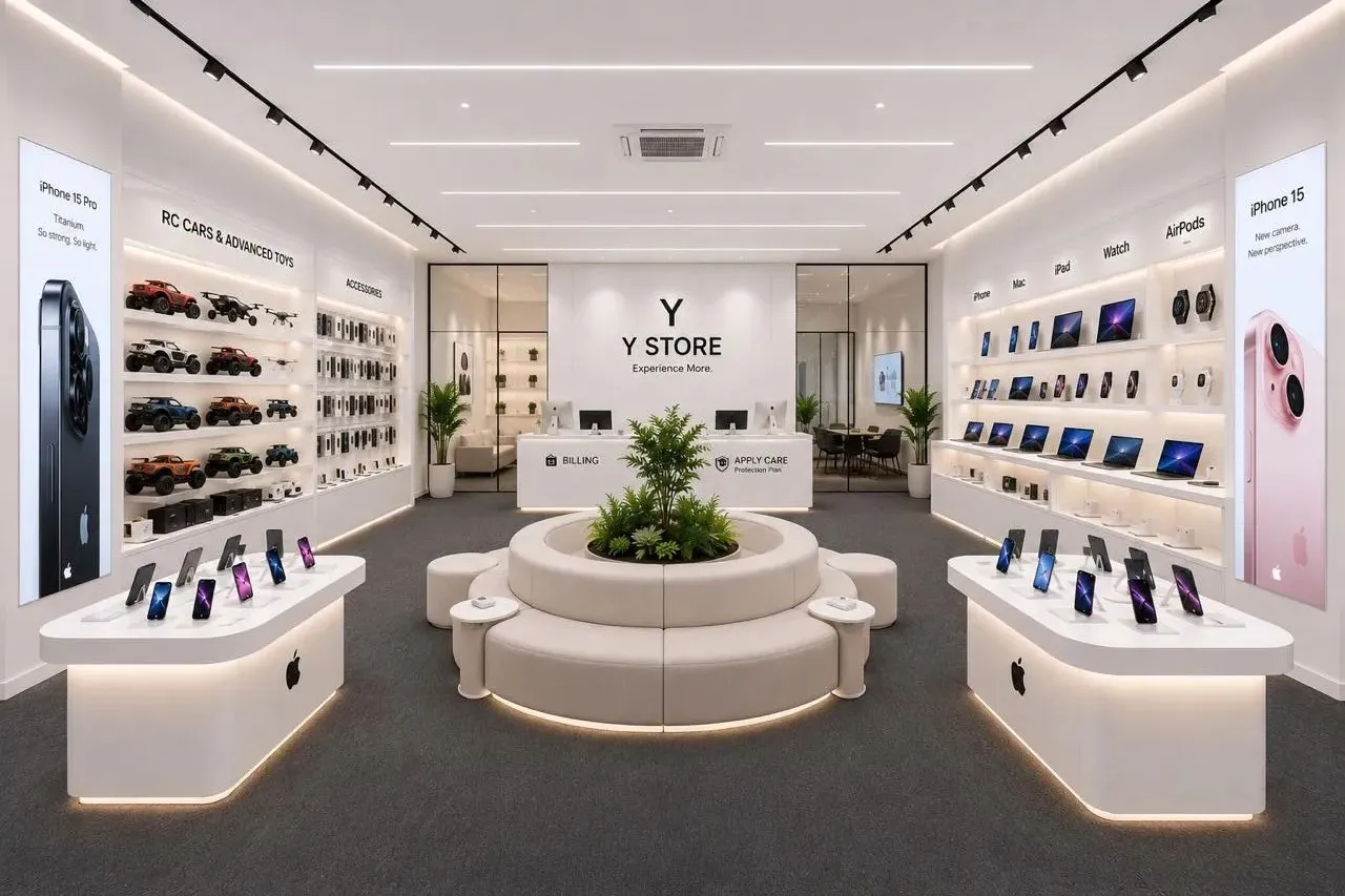Y Store Digital — commercial gadget and electronics retail showroom in Calicut